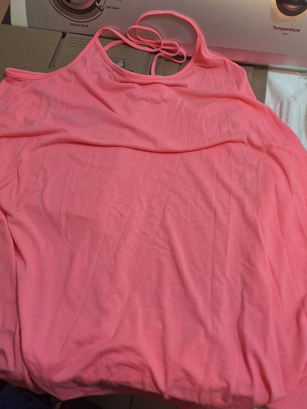 H&M Coral Pink Strappy Back Tank Top